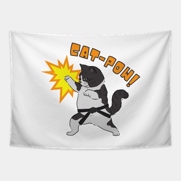 Cat Pow 01 Tapestry by RakentStudios