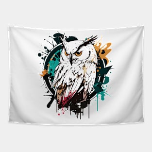 Graffiti Paint Owl Bird Creative Tapestry