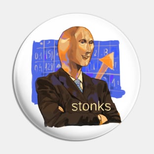 Stonks Pin