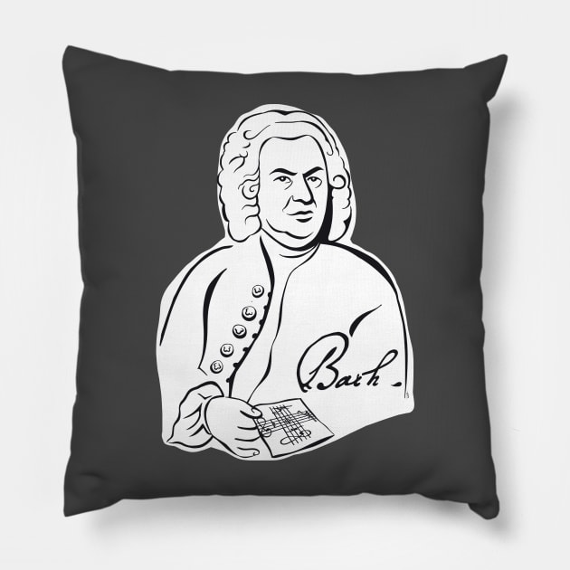 Bach2 Pillow by estanisaboal