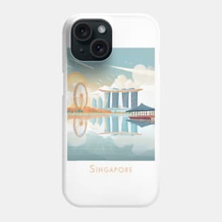 Serene Singapore Skyline in Asia Phone Case