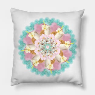 sweet milkshake mandala Pillow