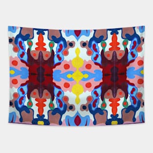 Colourful abstract design 2071 Tapestry