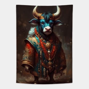 Bull dressed in Carnaval clothes No.1 Tapestry