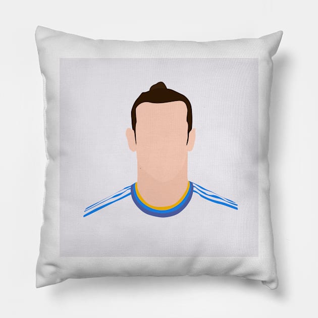 Gareth Bale Minimalistic Face Art Pillow by GotchaFace