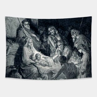 The birth of Jesus Christ Tapestry