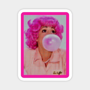 Frenchy Grease Dot Art Magnet