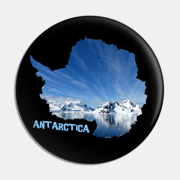 Antarctica Coastline Pin by gorff