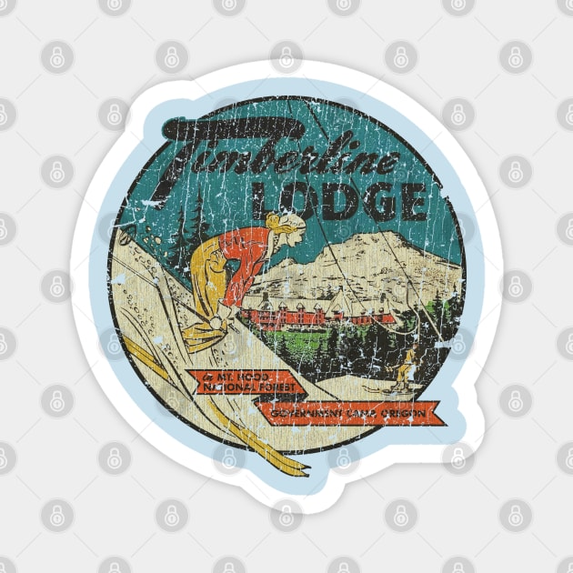 Timberline Lodge 1938 Magnet by JCD666