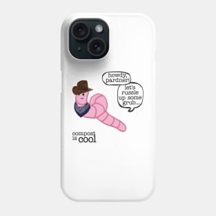 compost worm (cowboy) Phone Case