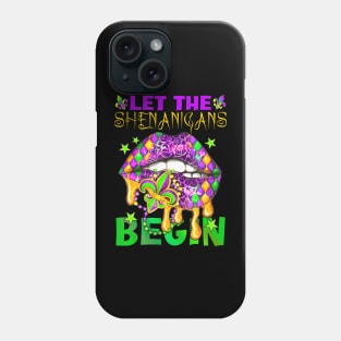 Let The Shenanigans Begin Mardi Gras Kids Men Women Phone Case