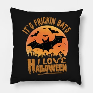 Frickin Bats | Cute Halloween Pillow