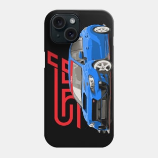 WRX STi Rally Blue Varis Aero JDM Phone Case