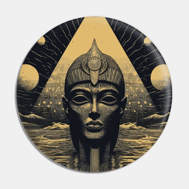 Egyptian Ancient Alien God Illustration Pin by Soulphur Media