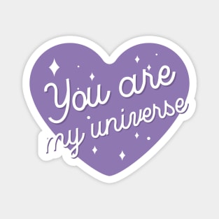 BTS you are my universe purple heart Magnet