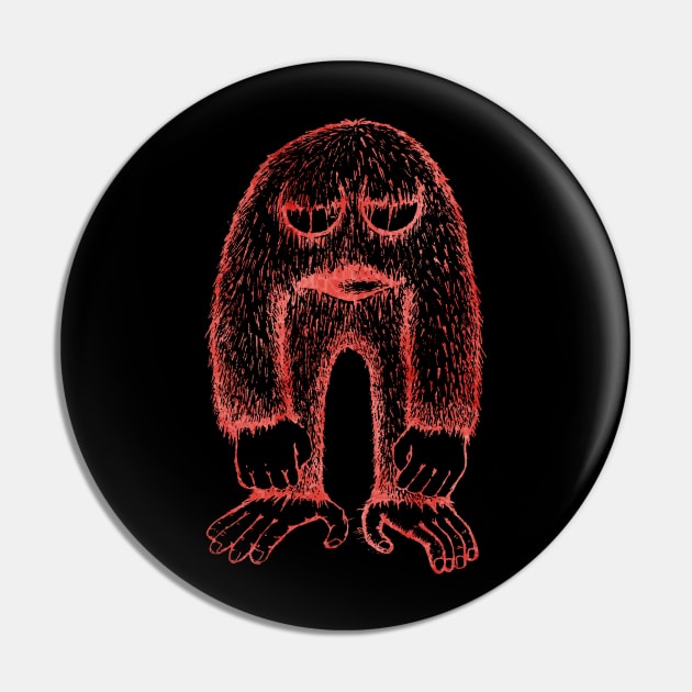 Lazy Monster Pin by Kufic Studio