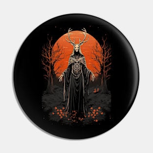 High Priestess Druidic Witch - Gothic Design Pin