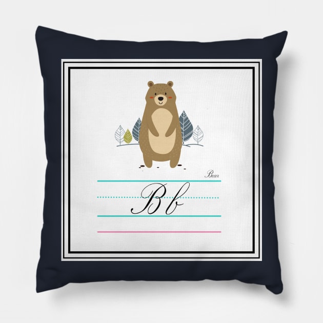 Bear Queer Alphabet Card Pillow by 3mosCreatives