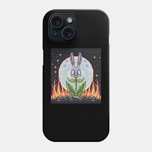 pixel art Venus Fly Trap Bunny Phone Case