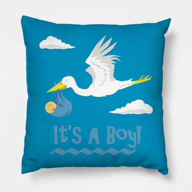 It's a Boy! Pillow by SakuraDragon