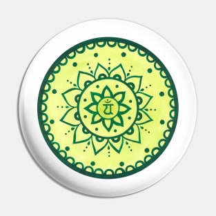 Mandala heart chakra Pin