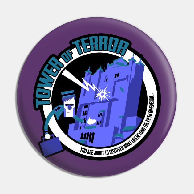 Tower of Terror - Blue Pin by brodiehbrockie