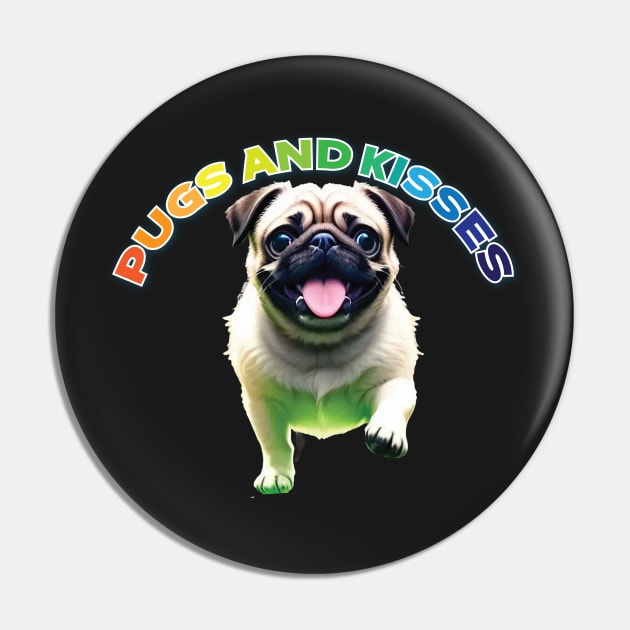 Just Pugs and Kisses Pin by Dmytro