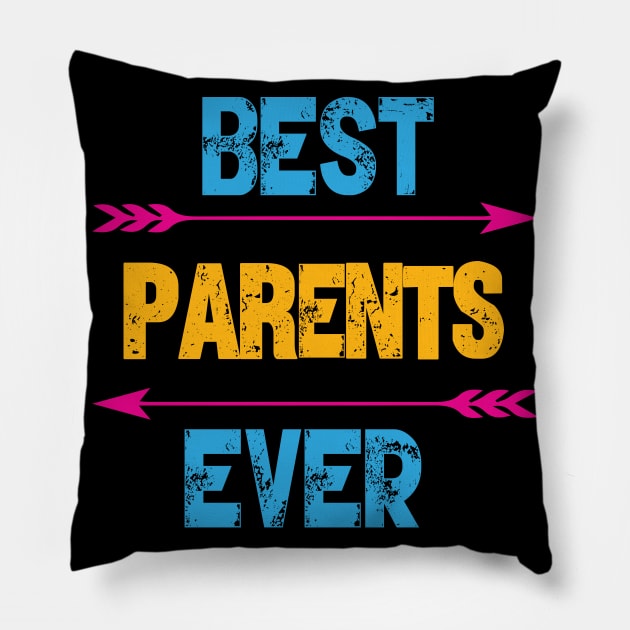 Best Parents Ever Pillow by Gift Designs