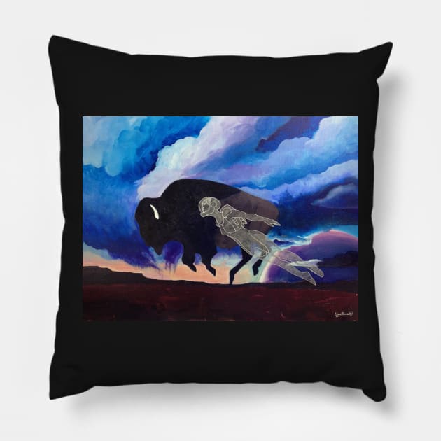 Storm Chaser Pillow by Ciarabarsotti