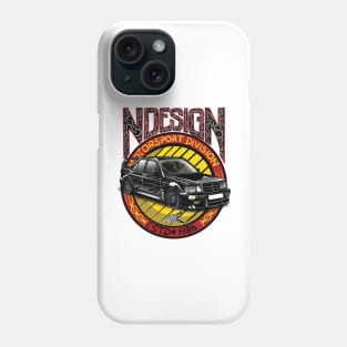 mercedes benz 190e black Phone Case