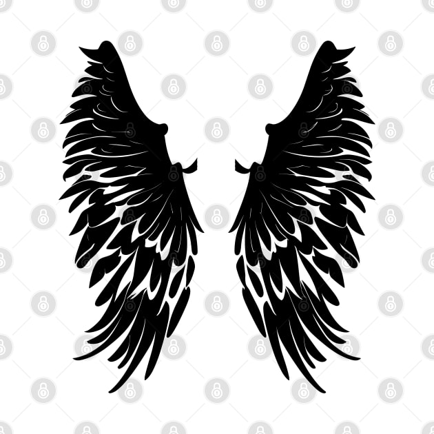 Black Wings | A Symbol of Freedom and Mystery by Basic Corner