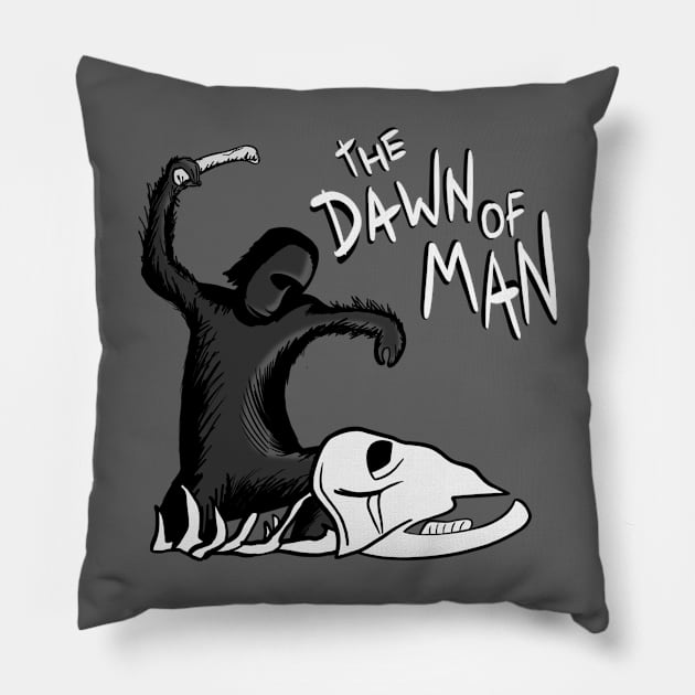 The Dawn of Man 2001 A Space Odyssey Pillow by Jamie Collins