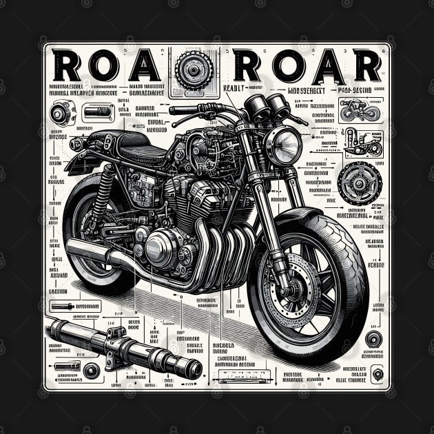 Motorcycle Components, Road Roar by Vehicles-Art