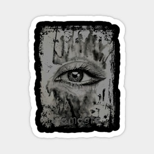 eye watercolor namaste Magnet