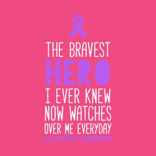 The Bravest Hero Alzheimer'S Awareness T-Shirt