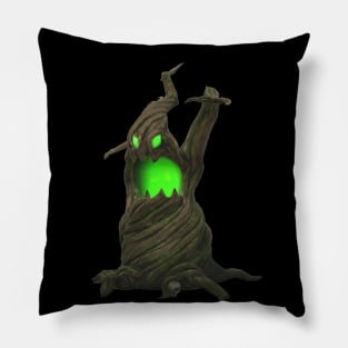 Scary tree halloween Pillow