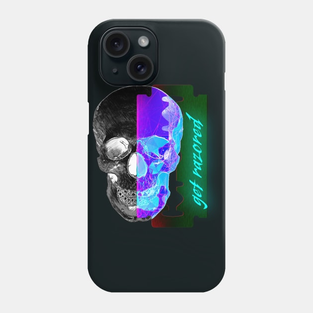 Razor in skull V2 Phone Case by Cybertrunk