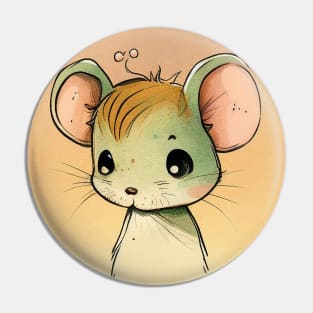 The little mouse in a tee-shirt Pin