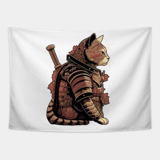 Samurai Cat Tapestry