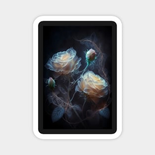 Iridescent pastel roses 5 Magnet