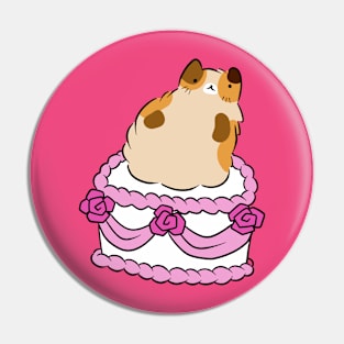 Birthday Cake Calico Cat Pin