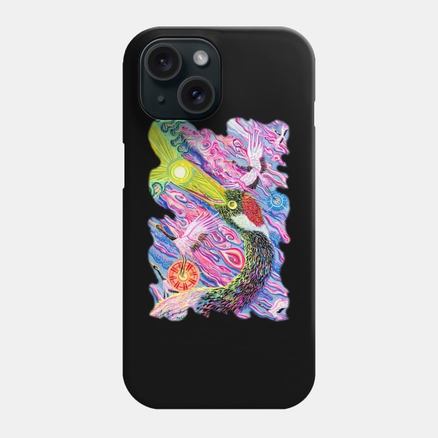 flying cranes Phone Case by Moonjelly88