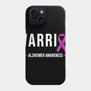 Warrior Recovery Purple Ribbon ALZHEIMER AWARENESS Gift Phone Case