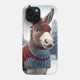 Cute Christmas Donkey Phone Case