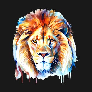 Colour Lion Art, Watercolor Painting T-Shirt