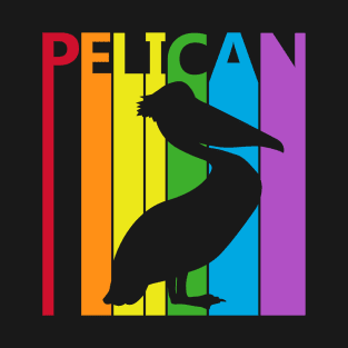 Cute Animal Rainbow Pelican T-Shirt