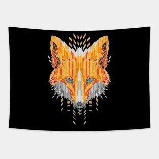 Geometrical Red Fox Tapestry