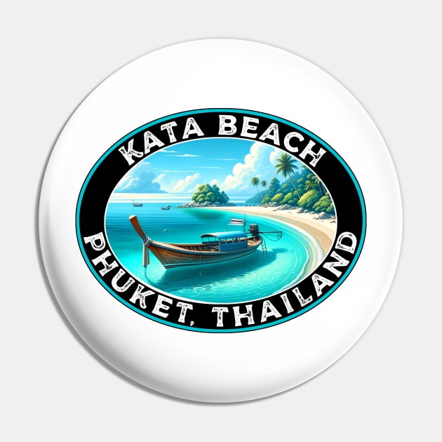 Kata Beach Phuket Thailand Surfing Surf Pin by TravelTime