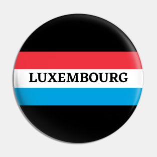 Luxembourg Flag Colors Stripes Pin