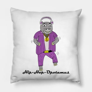 Hip-Hop-Opotomus Pillow
